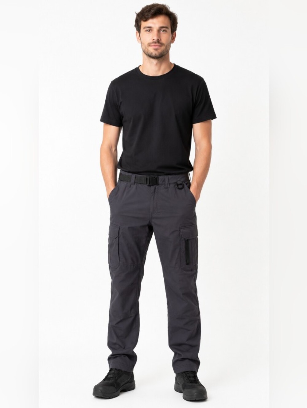 Medium Men's Utility Cargo Pants in Charcoal Gray